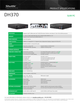 Dh370 Slim Pc