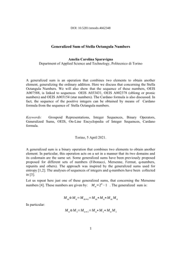 Generalized Sum of Stella Octangula Numbers