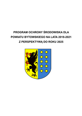 Program Ochrony Środowiska Dla Powiatu Bytowskiego Na Lata 2018