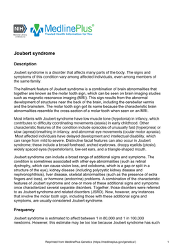 Joubert Syndrome