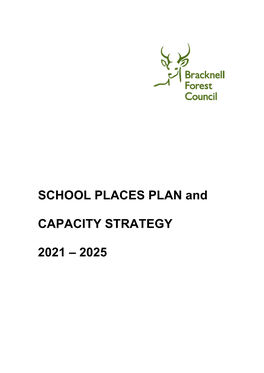 School Places Plan 2021 to 2025