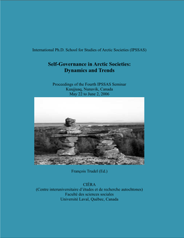 Self-Governance in Arctic Societies: Dynamics and Trends