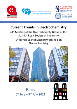 Current Trends in Electrochemistry