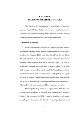 Chapter Ii Review of Related Literature