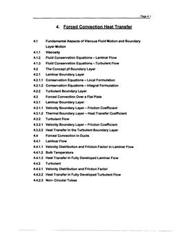 4. Forced Convection Heat Transfer