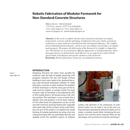 Robotic Fabrication of Modular Formwork for Non-Standard Concrete Structures