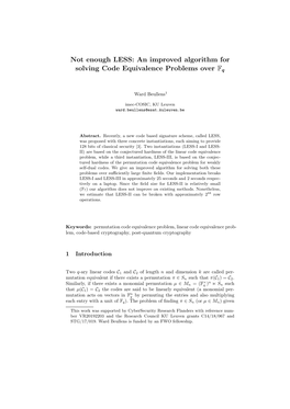 An Improved Algorithm for Solving Code Equivalence Problems Over Fq