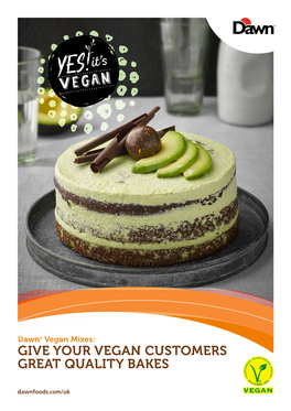 Vegan Bakery Mixes Brochure