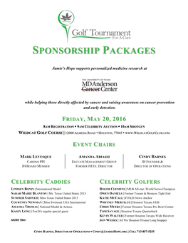 Sponsorship Packages