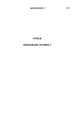 Monograph 2 107 Vuwlr Monograph Number 2