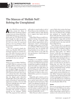 The Séances of ‘Hellish Nell’: Solving the Unexplained