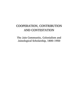 Cooperation, Contribution and Contestation