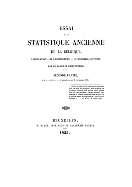 Nouveaux Mémoires De L'académie Royale Des Sciences Et Belles