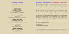 Abooks.De Themenkataloge: Urkunden Und Handschriften