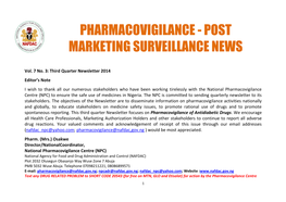 Pharmacovigilance - Post