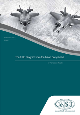 The F-35 Program from the Italian Perspective