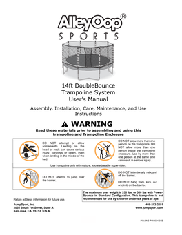 AO 14Ft Doublebounce Trampoline System (INS-P-10064