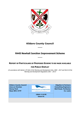 Report of Particulars of Proposed Scheme to Be Made Available for Public Title Display