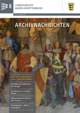 Archivnachrichten 43 / 2011 Editorial