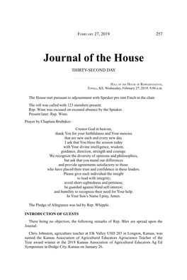 Journal of the House