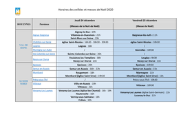 Horaires Des Veillées Et Messes De Noël 2020