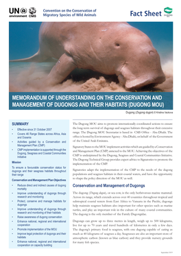 Dugongs and Their Habitats (Dugong Mou)