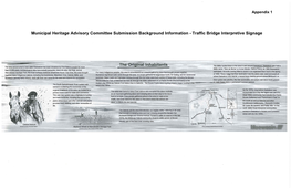 Traffic Bridge Interpretive Signage