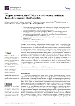 Insights Into the Role of Tick Salivary Protease Inhibitors During Ectoparasite–Host Crosstalk