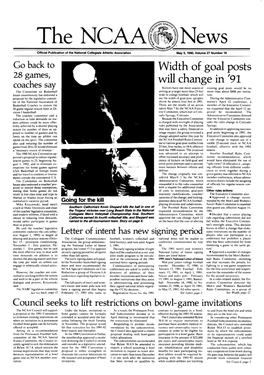 THE NCAA NEWS/May 9,199O