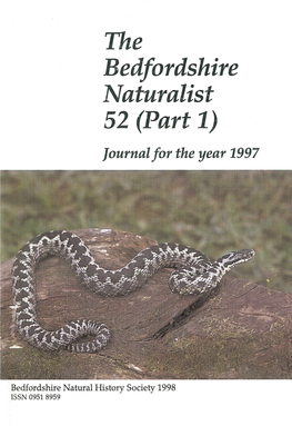 The Bedfordshire Naturalist 52 (Part 1) Journal for the Year 1997