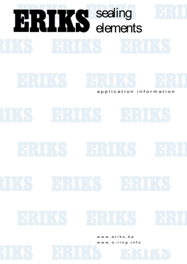 Eriks.Be SEALING ELEMENTS