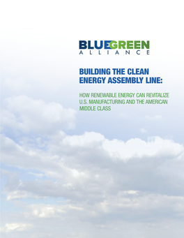 Building the Clean Energy Assembly Line