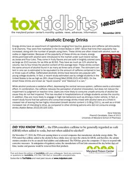 Toxtidbits (November 2010)