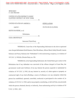 Document 823 Filed 12/26/19 Page 1 of 10 Pageid #: 11267 Case L:18-Cr-00204-NGG-VMS Document 821-1 Filed 12/20/19 Page 1 of 9 Pageld #: 11256