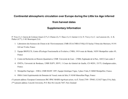 Continental Atmospheric Circulation Over Europe During the Little Ice Age Inferred from Harvest Dates