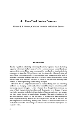 Runoff and Erosion Processes