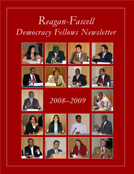 2008–2009 Reagan-Fascell Democracy Fellows
