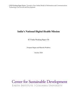 India's National Digital Health Mission