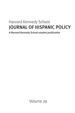 HKS Journal of Hispanic Policy