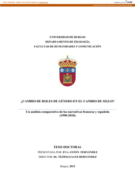 Un Análisis Comparativo De Las Narrativas Francesa Y Española (1990-2010)