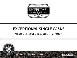 Exceptional Single Casks New Releases for August 2020 New Releases for August 2020