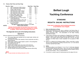 2016 General Regatta Sailing Instructions