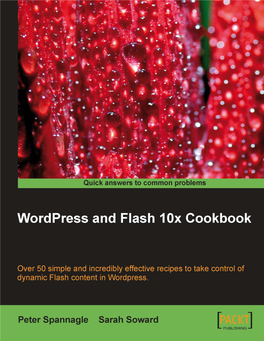 Wordpress and Flash 10X Cookbook [Spannagle &