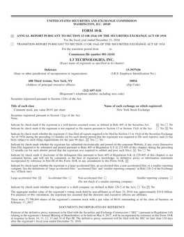 Form 10-K L3 Technologies, Inc