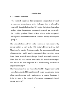 Mannich Reaction