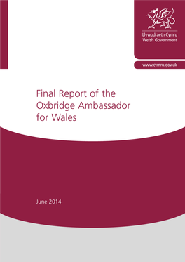 Oxbridge Ambassador Final Report