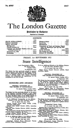 The London Gazette ®Utf)Orit)> Registered at a Newspaper