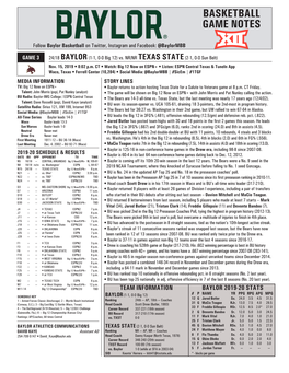 Basketball Game Notes Basketballgame 1 — Oral Roberts Game Notes