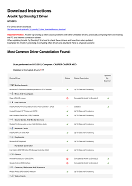 Arcelik 1Yj Grundig 2 Driver 8/13/2015