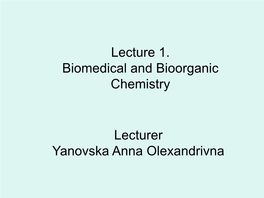 Bioorganic Chemistry